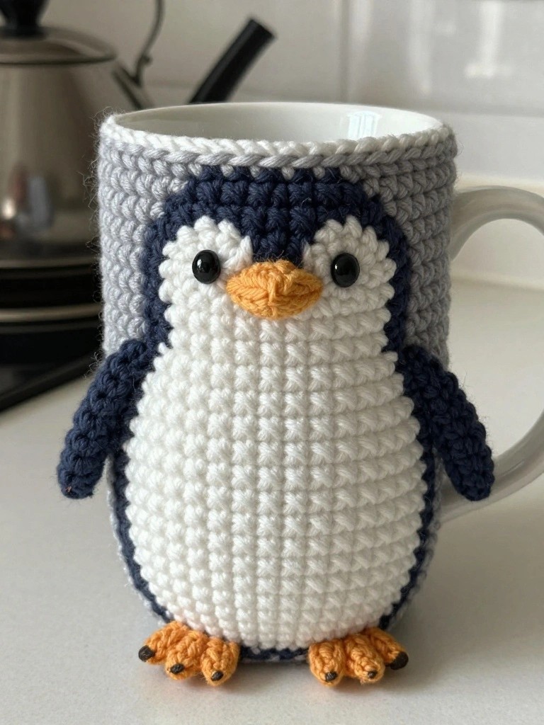 Penguin Mug Cozy Pattern