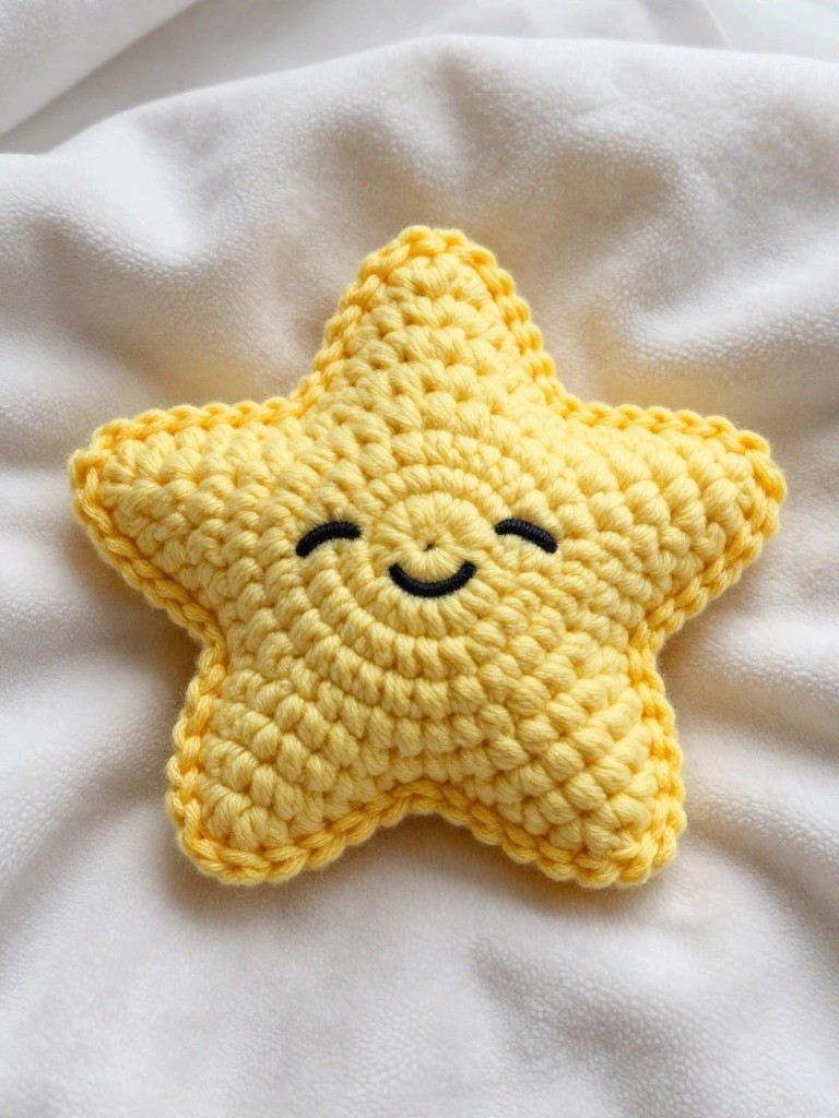 Crochet Star Keychain