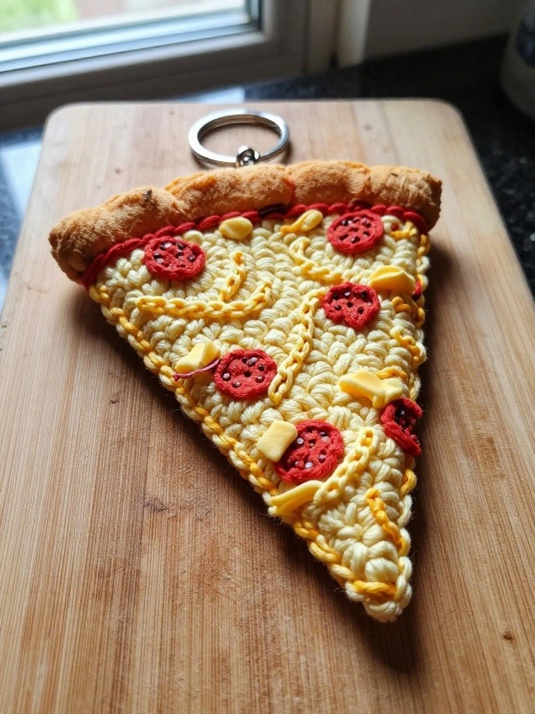 Pizza Slice Keychain