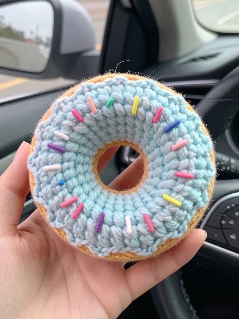Crochet Donut Plushie
