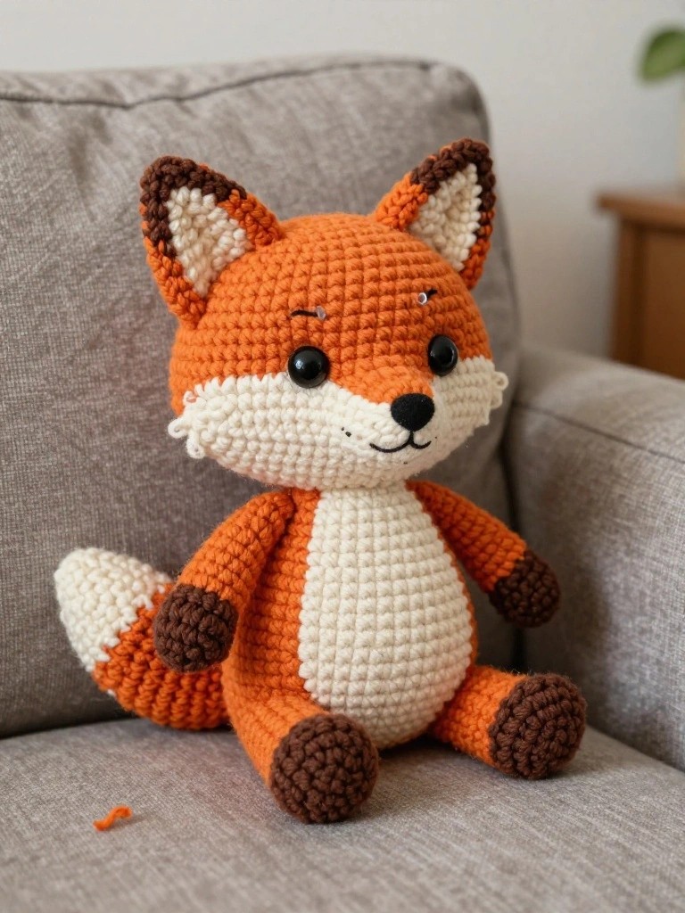 Fox Amigurumi Plush for Quick Weekend Gifts