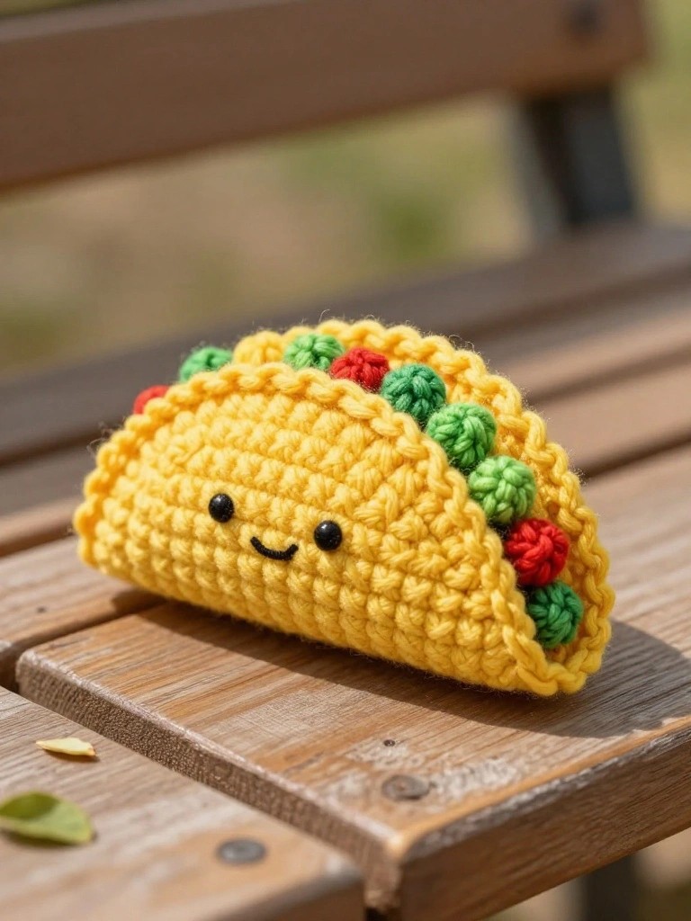 Quick Crochet Taco Plushie