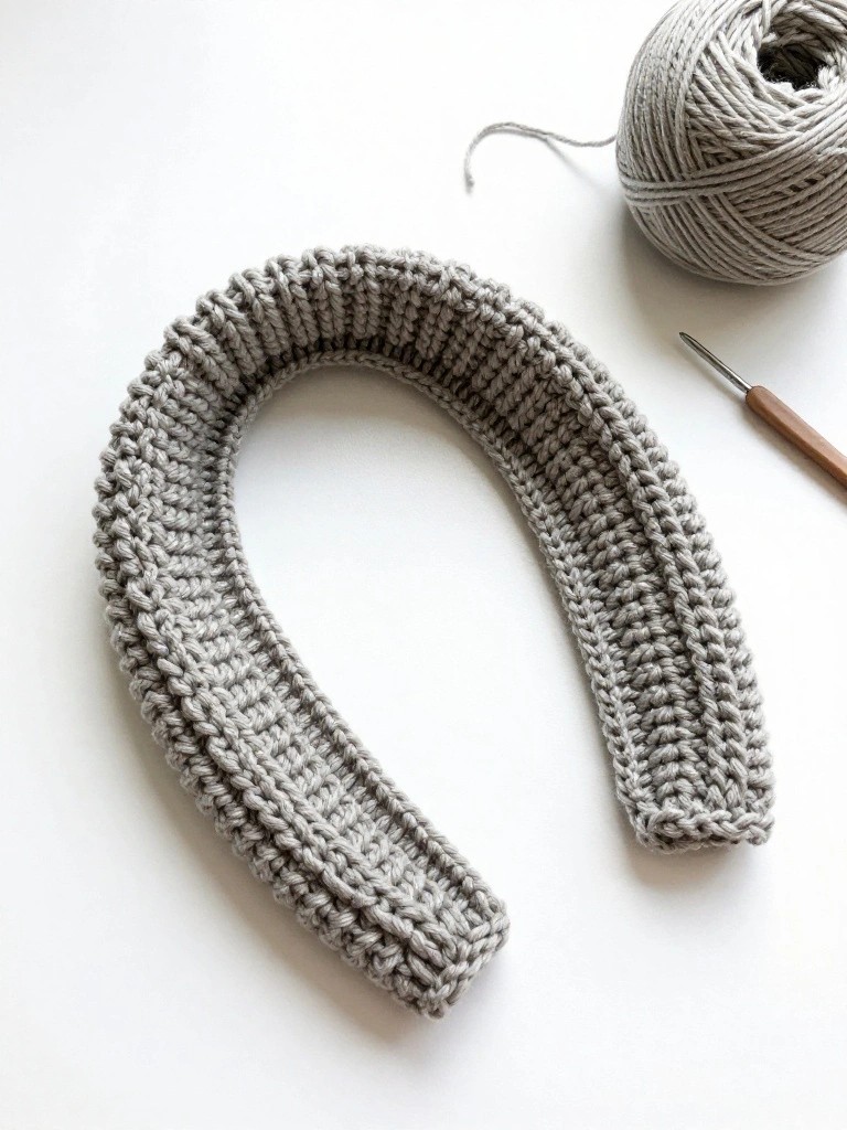 Ribbed Crochet Neck Collar