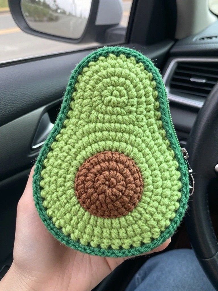Avocado Zipper Pouch for Small Storage