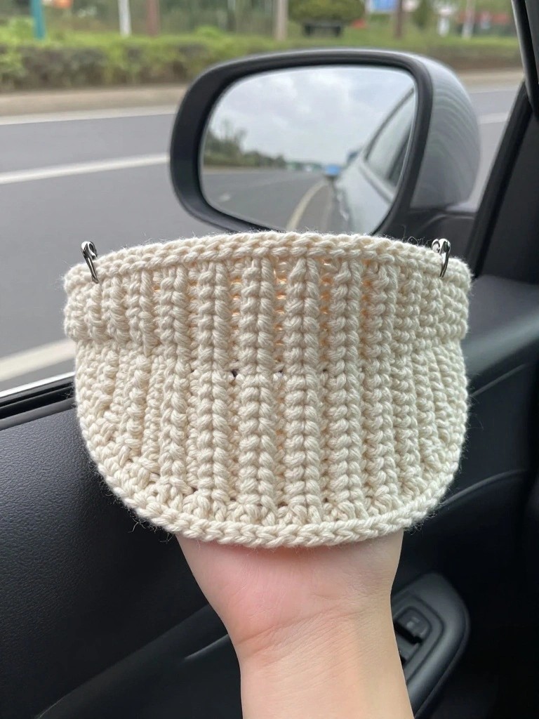 Clip-On Crochet Basket Organizer
