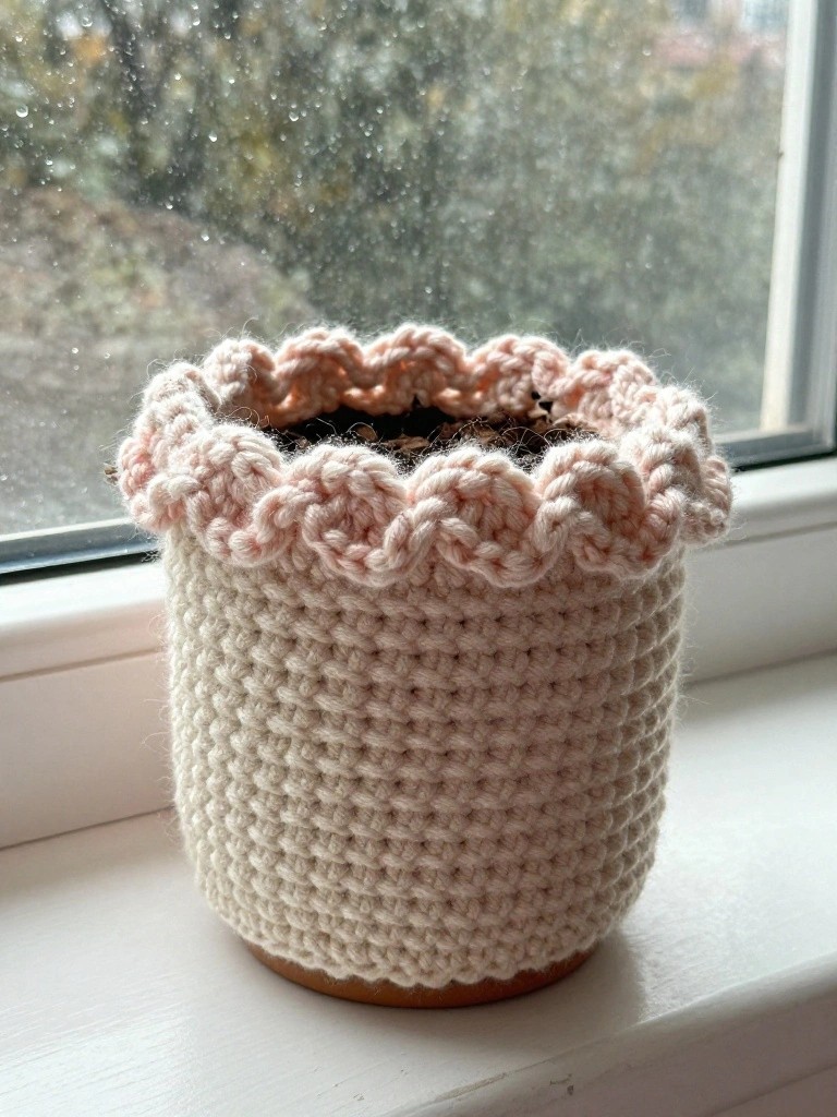 Crochet Covers That Hide Basic Plant Pots
