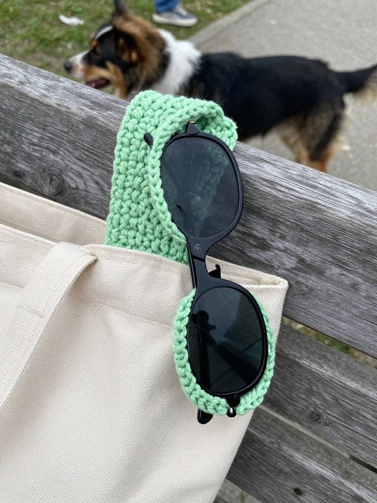 Sunglasses Holder That Hangs From Your Bag