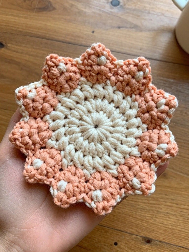Crochet Star Motif Coasters
