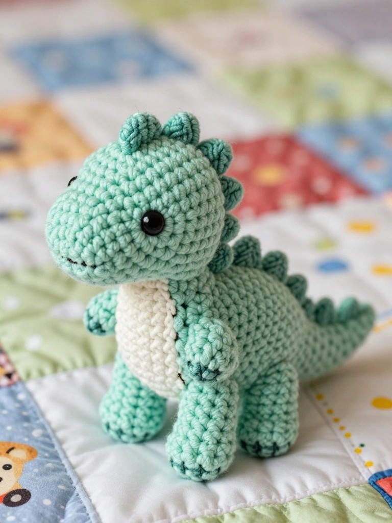 Crochet a Basic Dinosaur Plushie