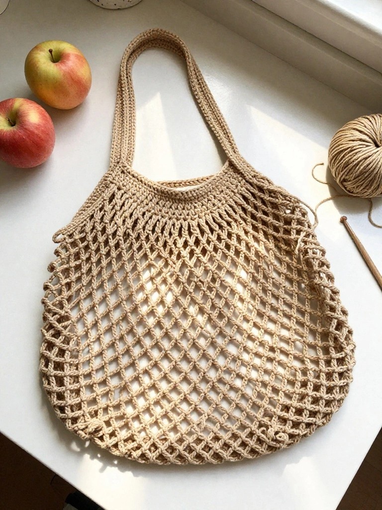 Mesh Market Tote for Daily Use