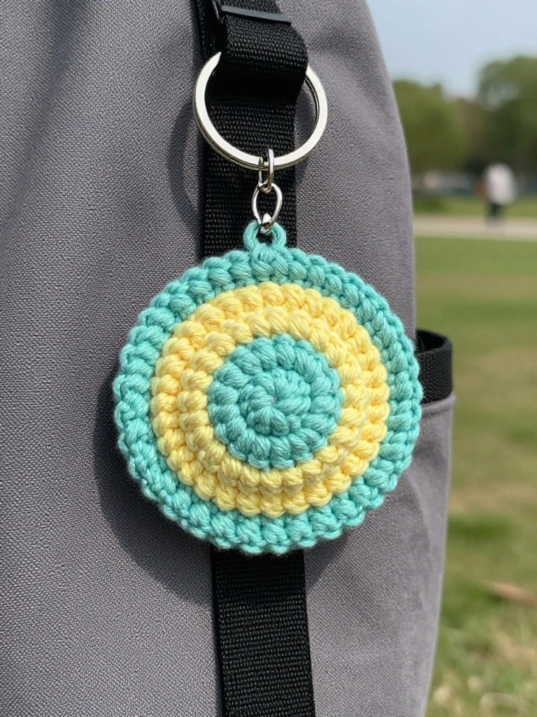 Concentric Circle Keychain