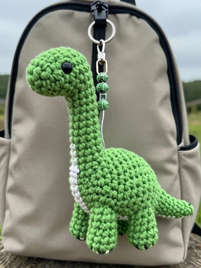 Mini Dinosaur Keychain