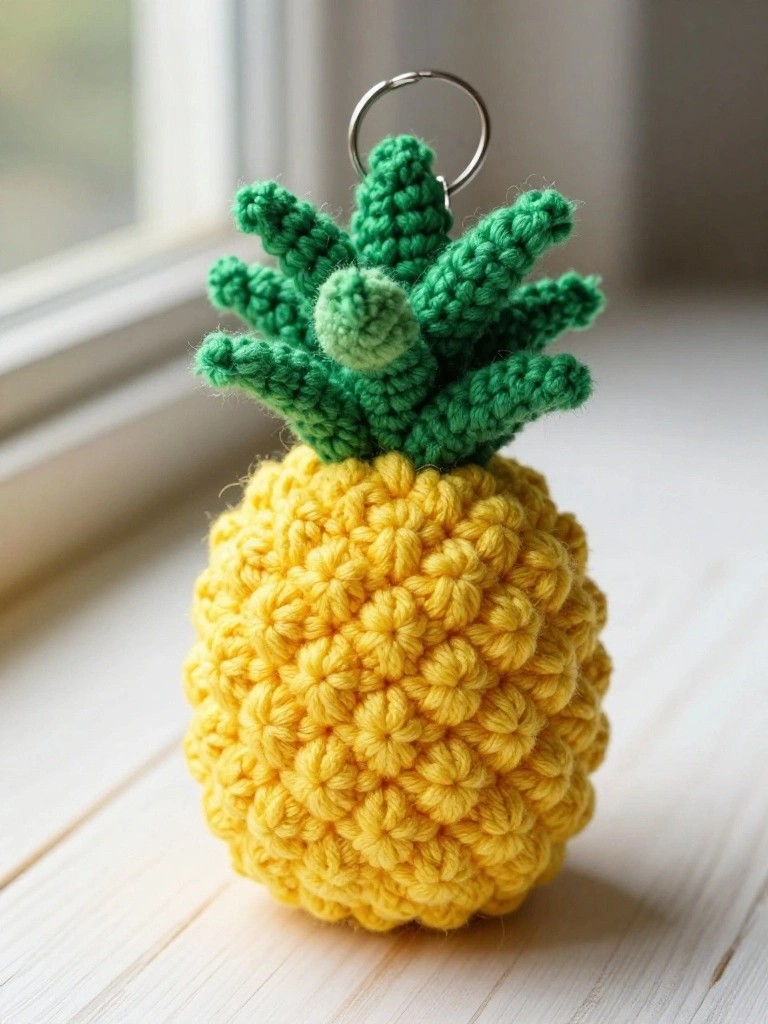 Pineapple Keychain
