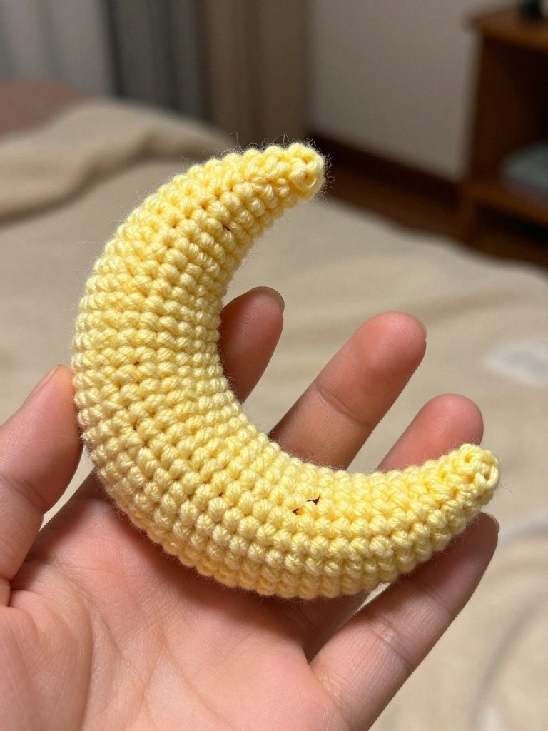 Crochet Crescent Moon Plush