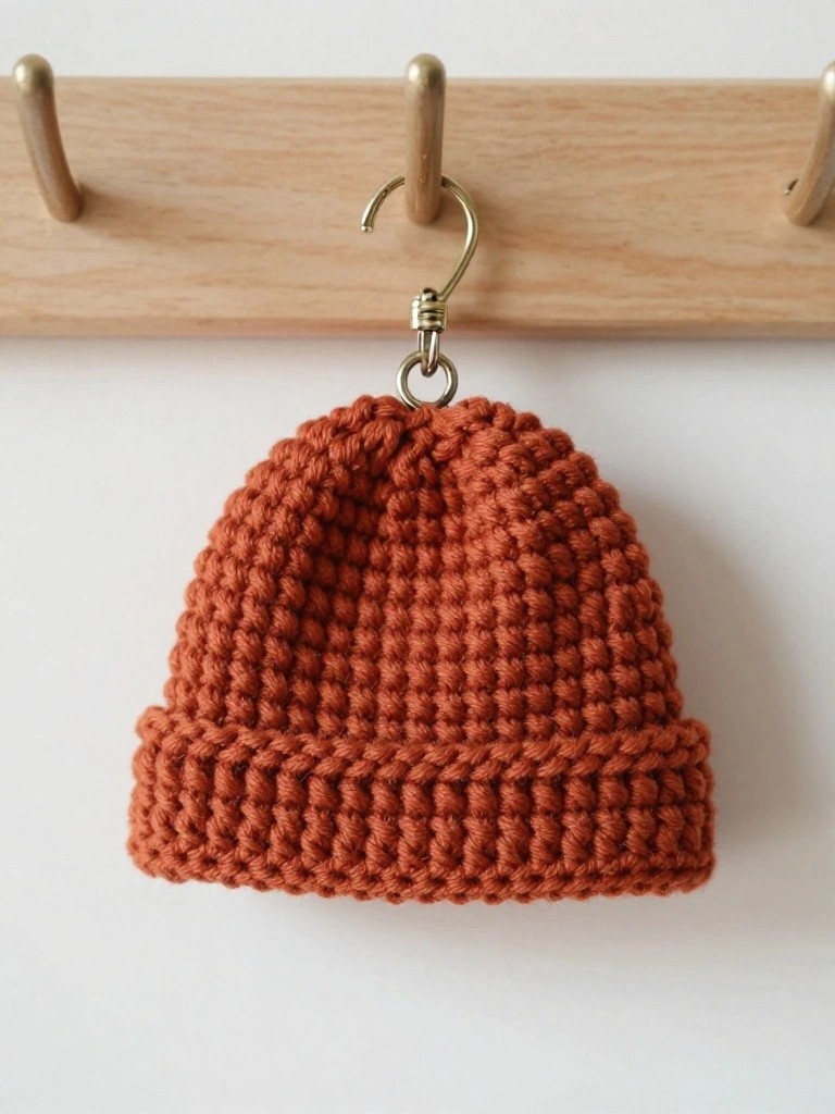 Mini Beanie Keychain