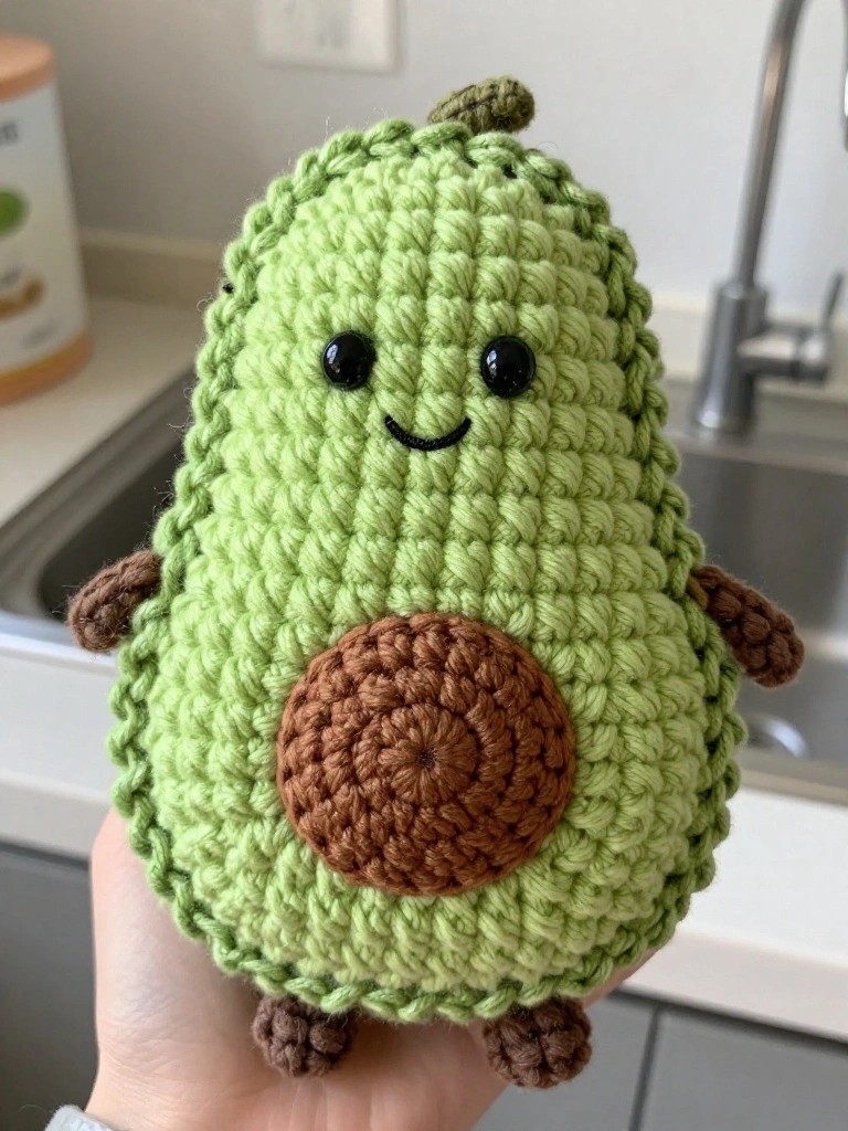 Crochet Avocado Amigurumi