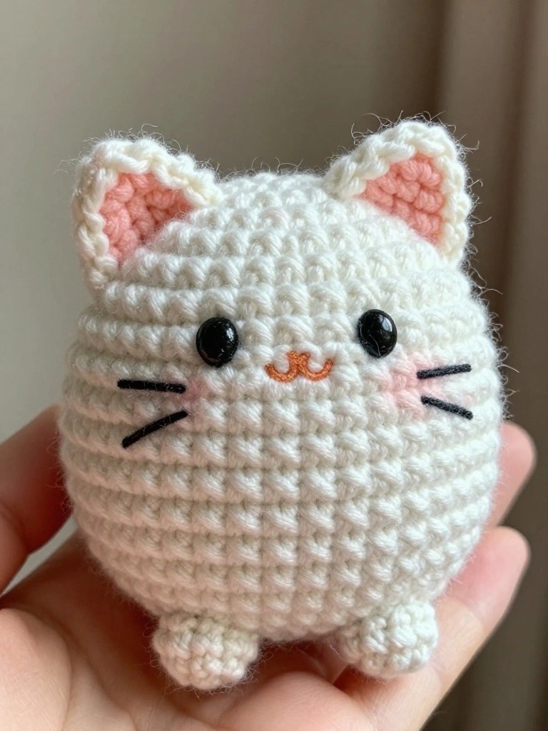 Mini Crochet Cat Plushie