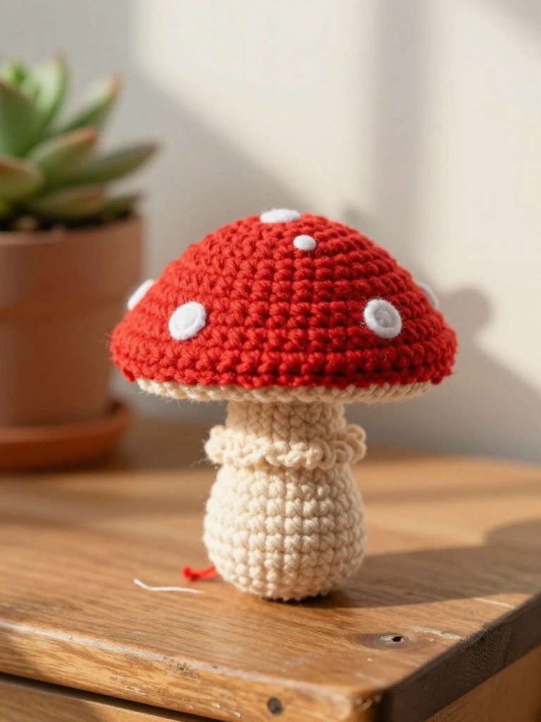 Mini Mushroom Amigurumi