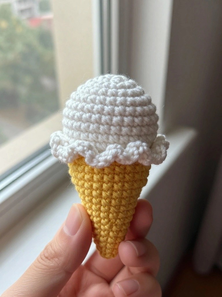 Crochet Ice Cream Cone Amigurumi