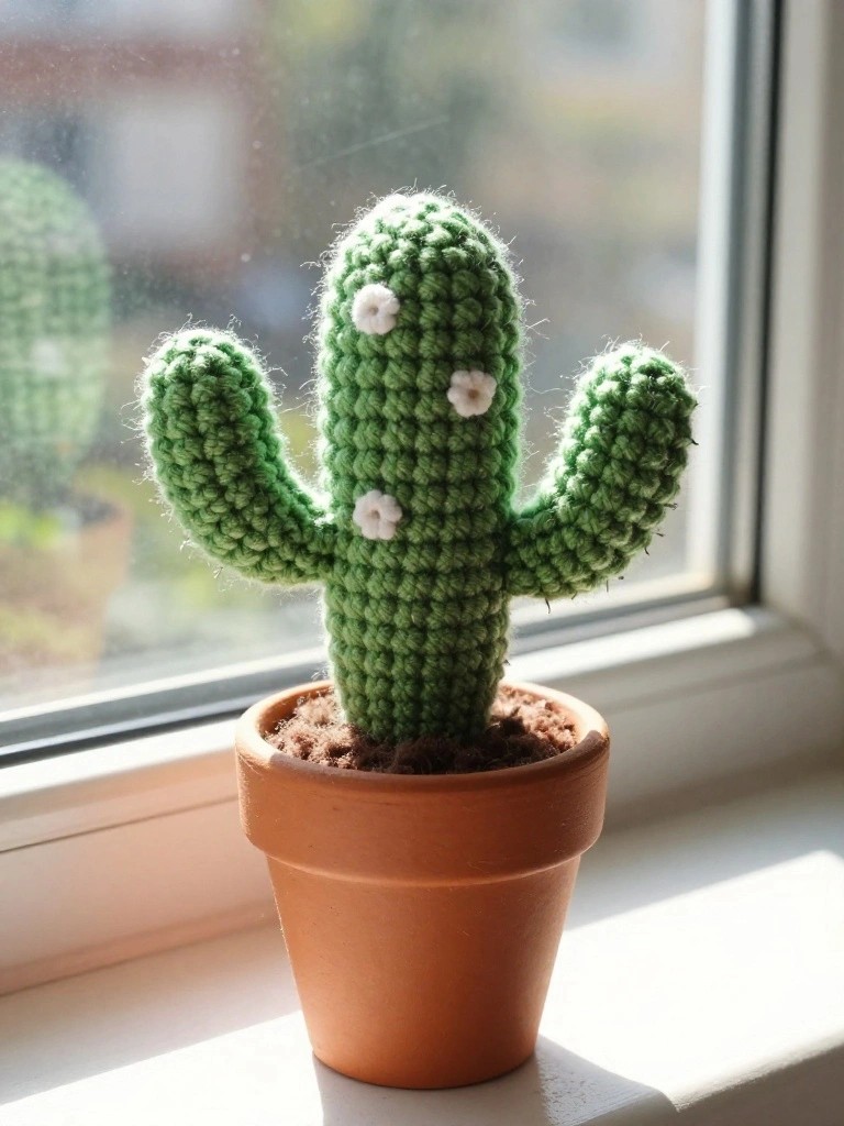 Quick Crochet Cactus for Low-Maintenance Decor
