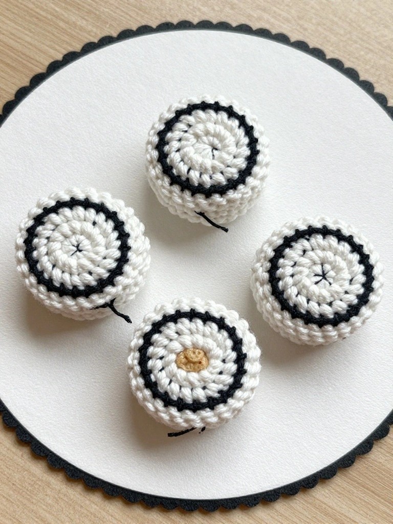 Ring Pattern Crochet Coasters