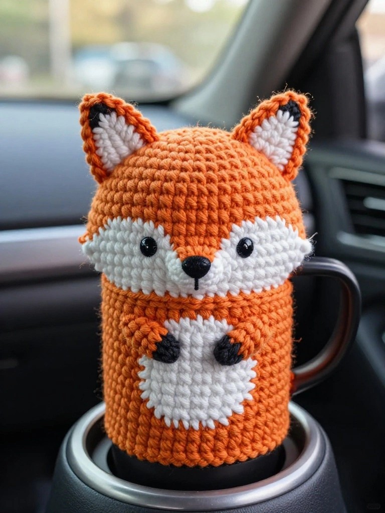 Fox Crochet Cozy for Everyday Mugs