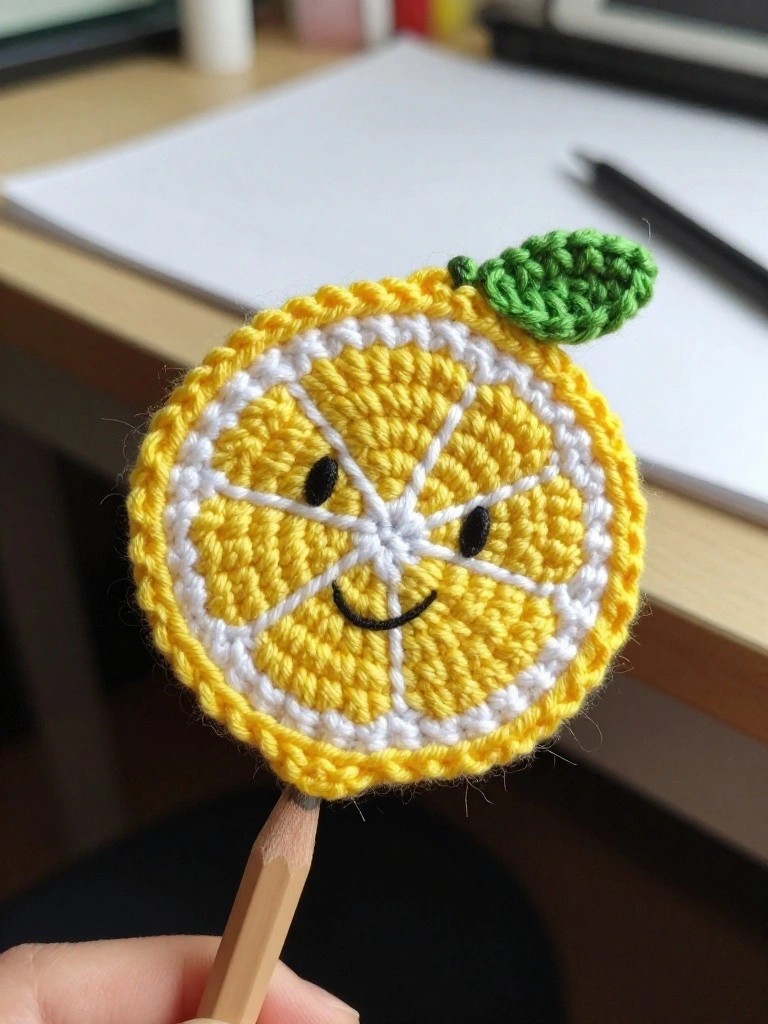 Lemon Slice Pencil Topper