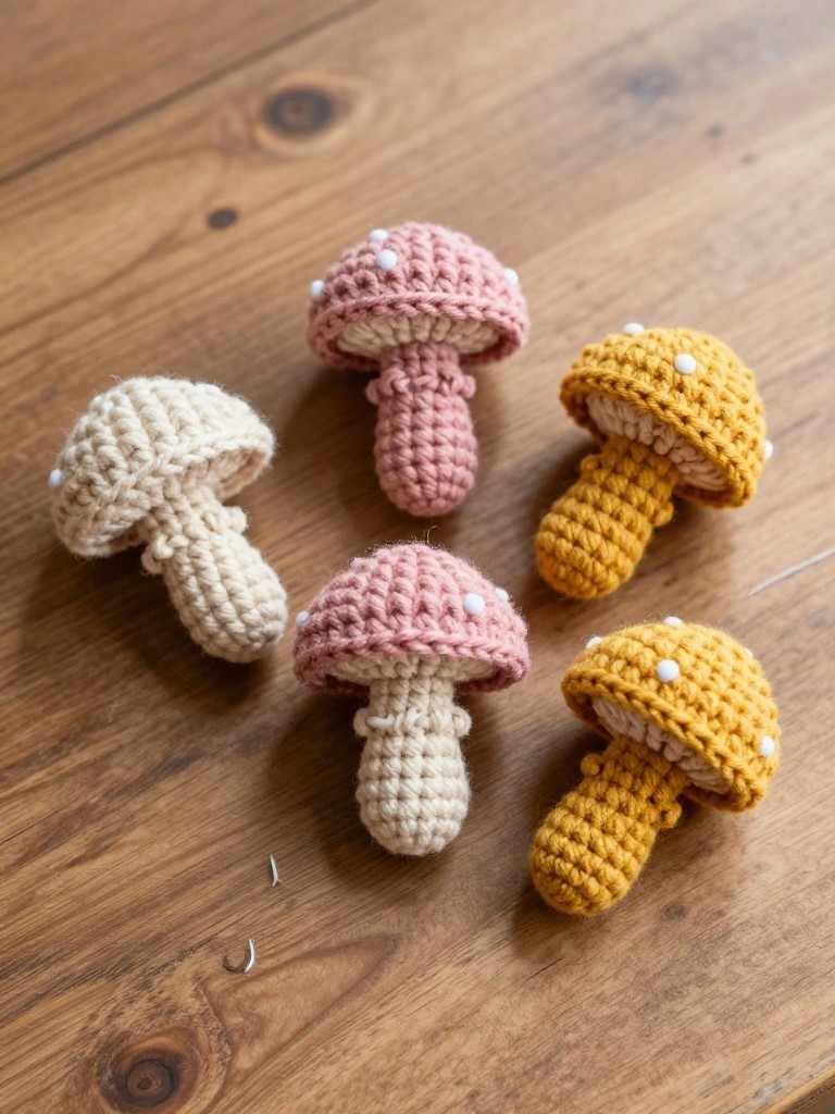 Mini Mushroom Amigurumi