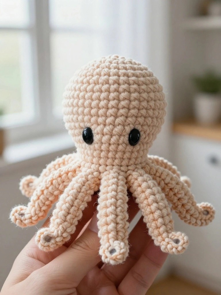Mini Octopus Amigurumi for On-the-Go Projects
