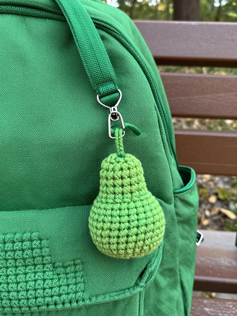 Mini Pear Bag Charm