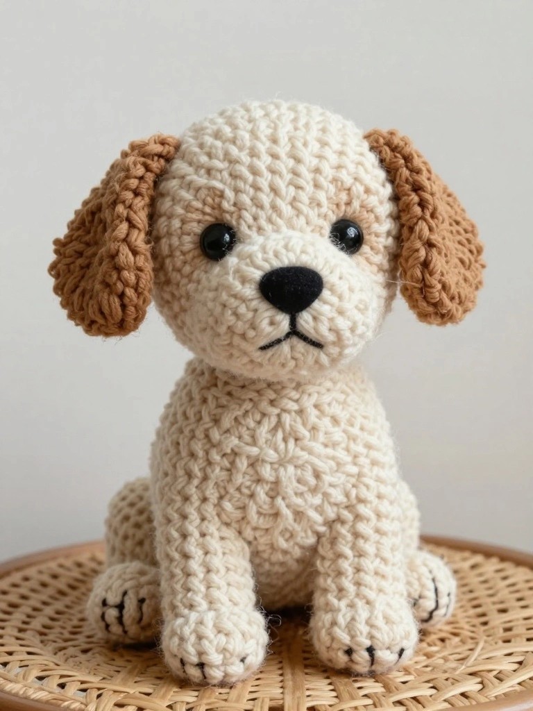 Sitting Puppy Amigurumi