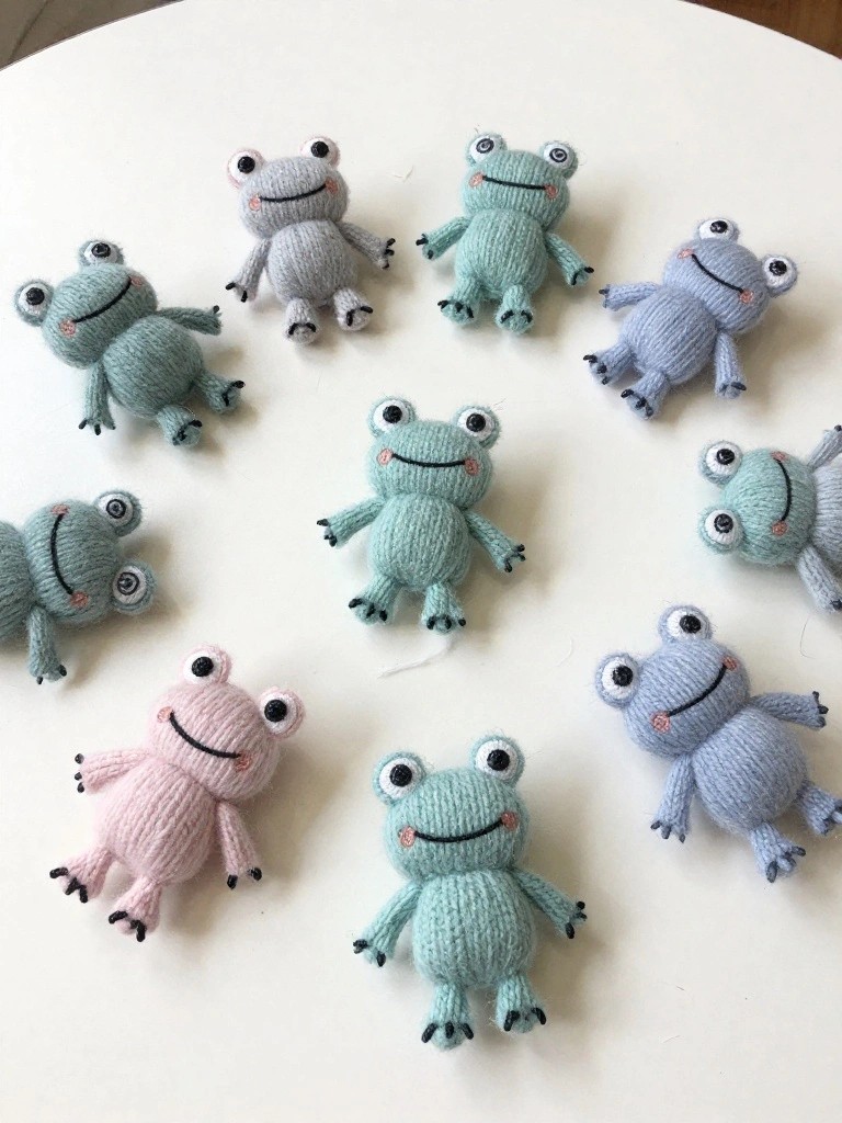 Small Crochet Frog Plushies