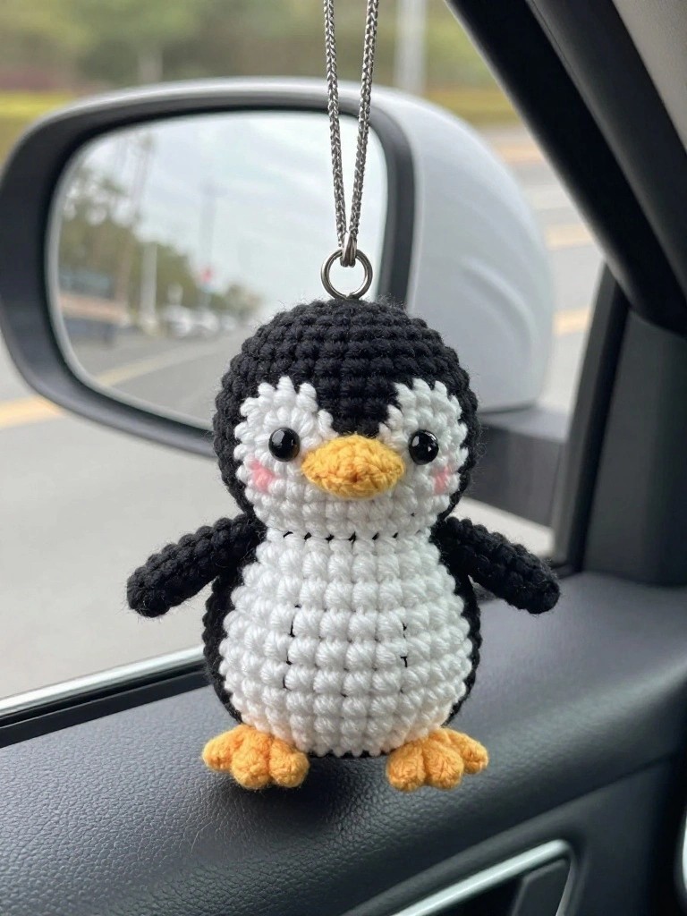Mini Penguin Keychain