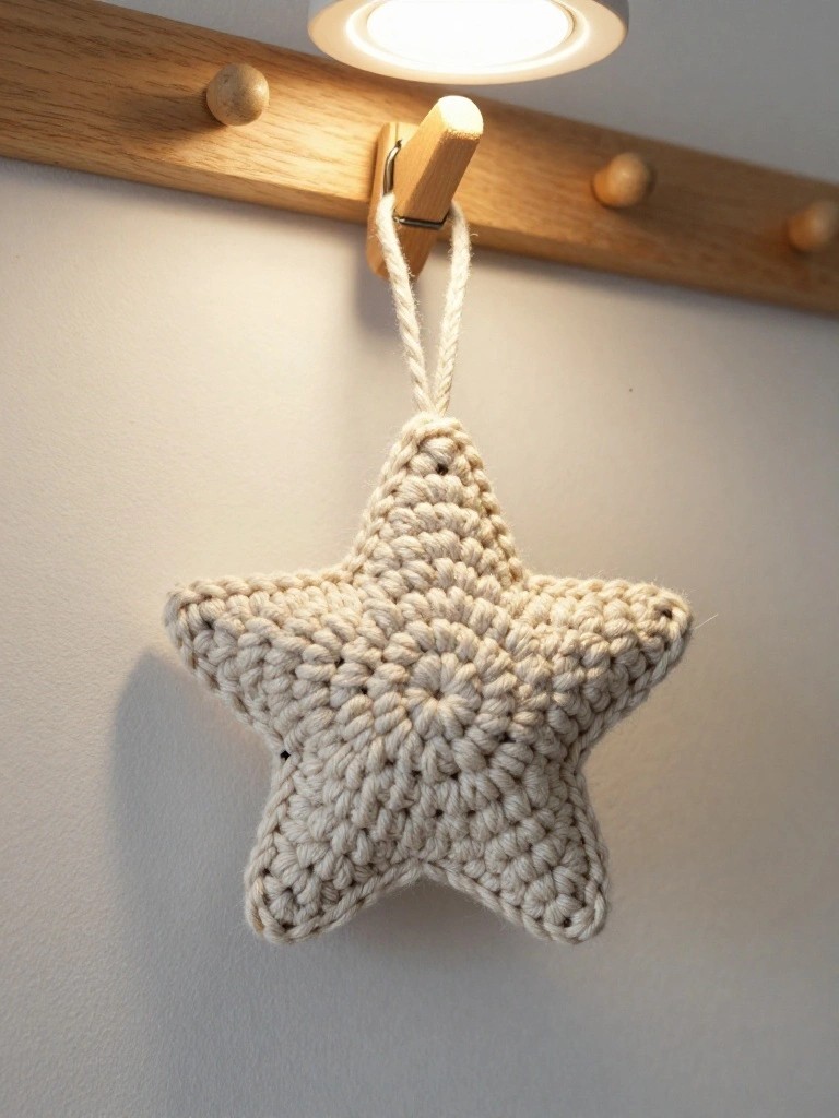 Minimal Hanging Star Keychain