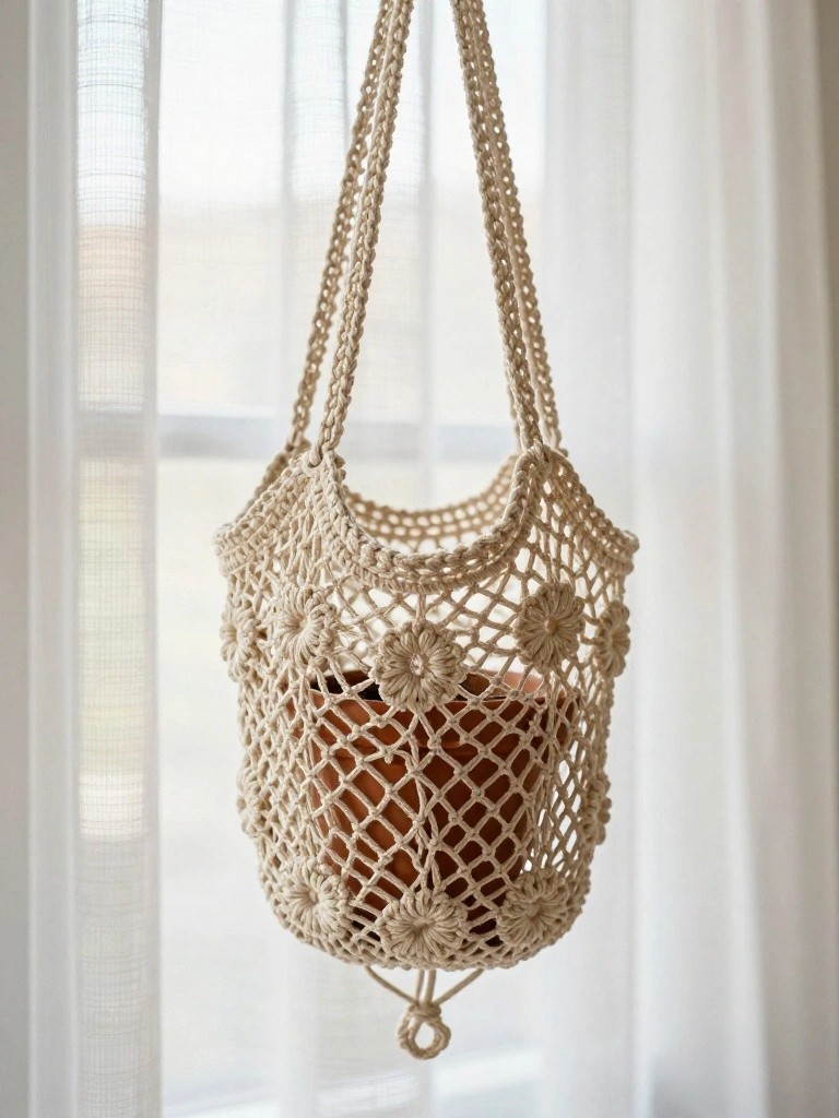 Hanging Net Plant Holder