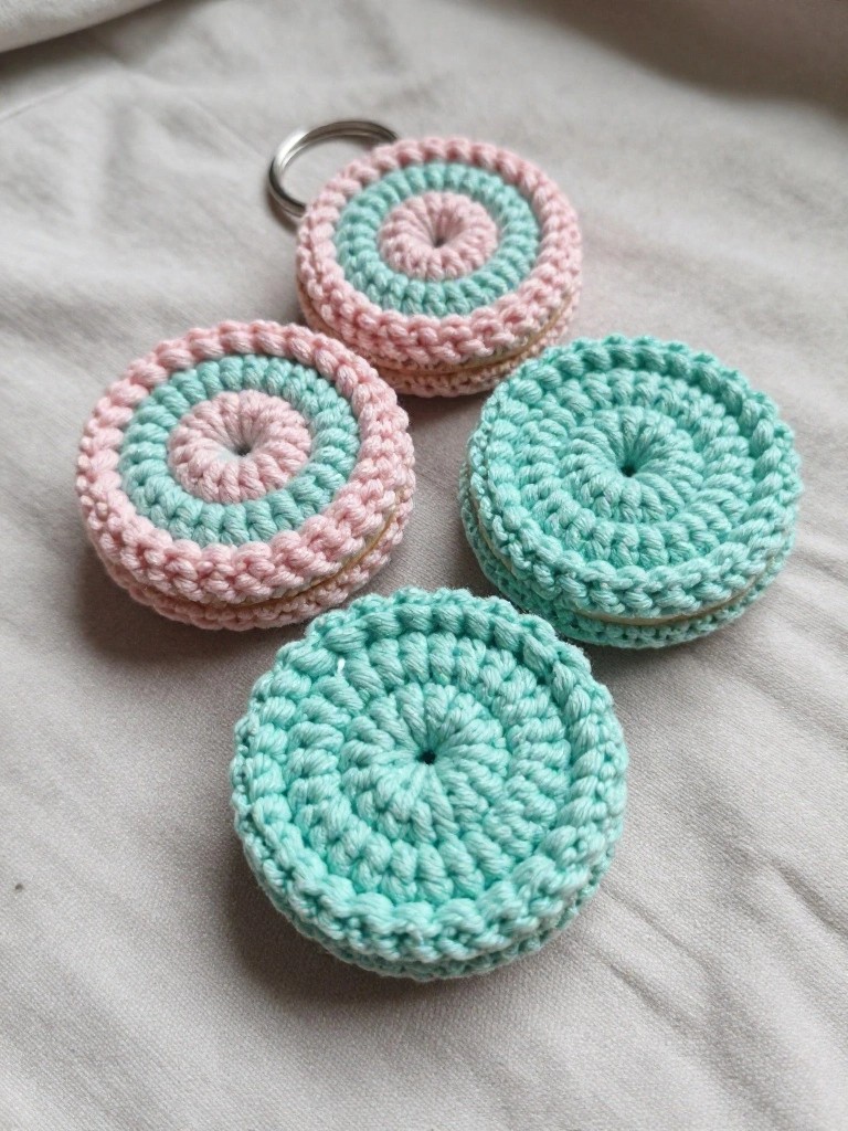 Layered Concentric Circle Keychains