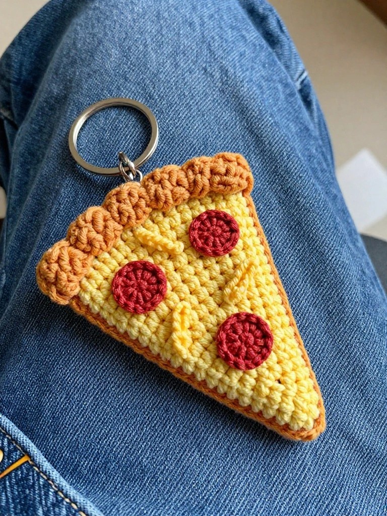 Pizza Slice Keychain