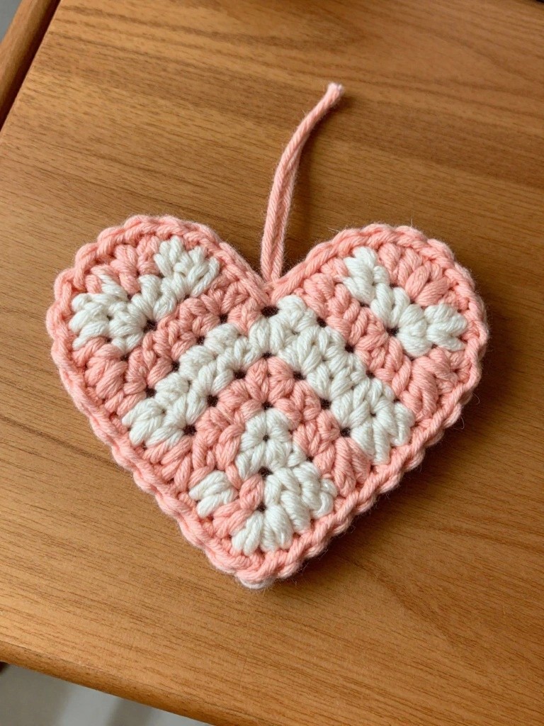 Two Tone Heart Keychain