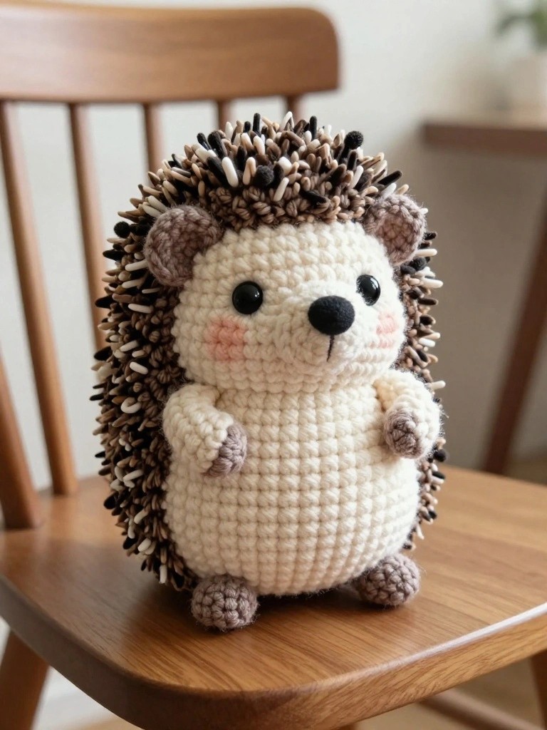 Hedgehog Keychain