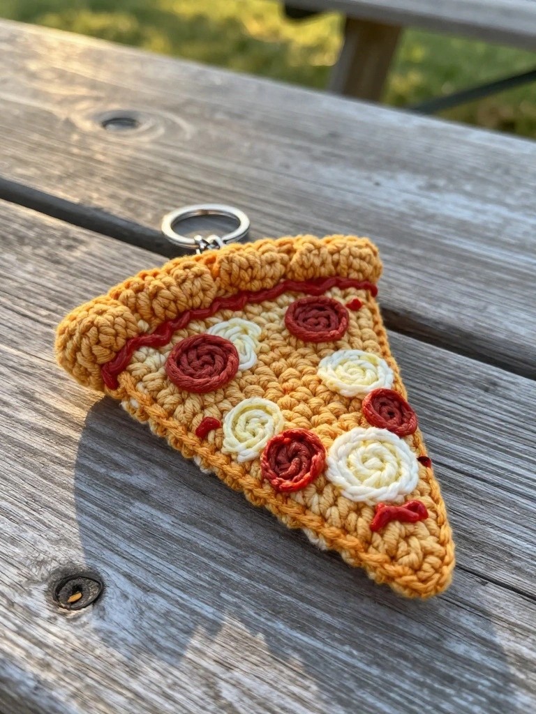 Pizza Slice Keychain