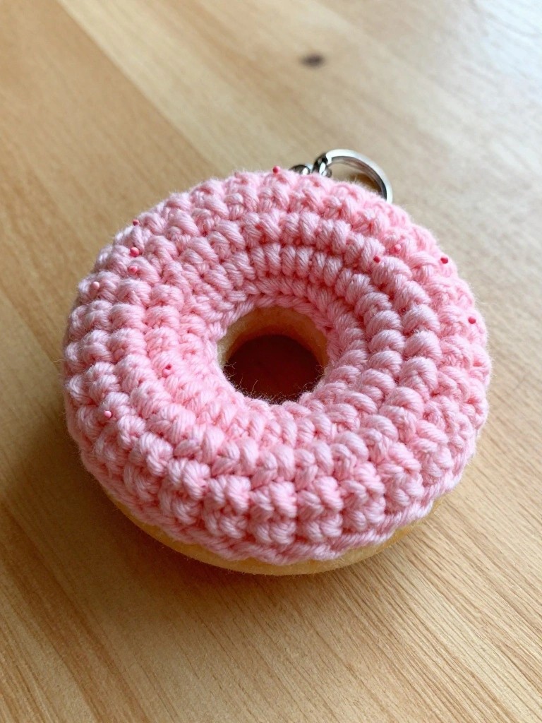 Mini Donut Keychain