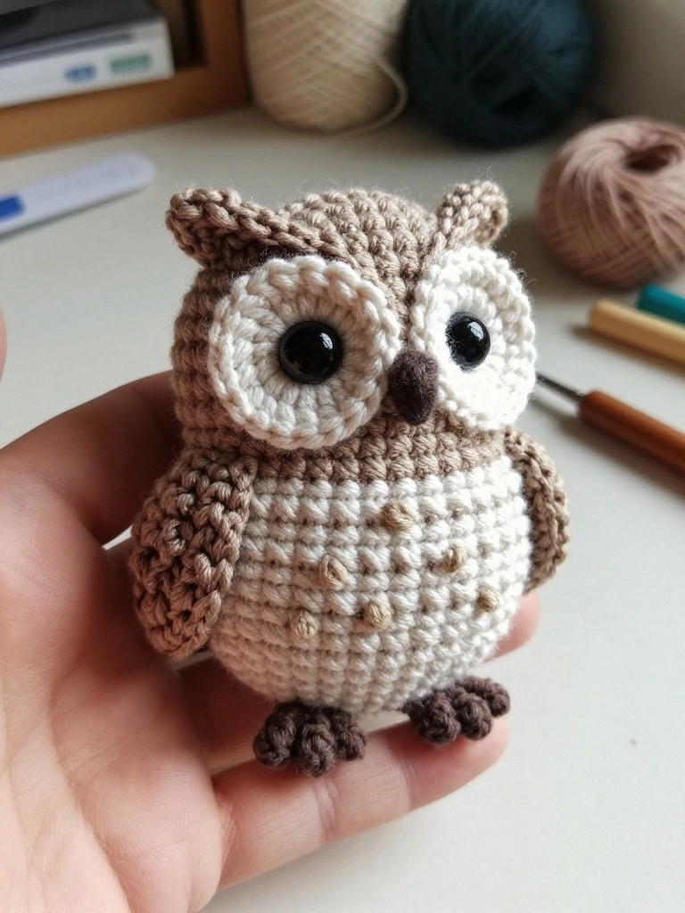 Owl Amigurumi Keychain