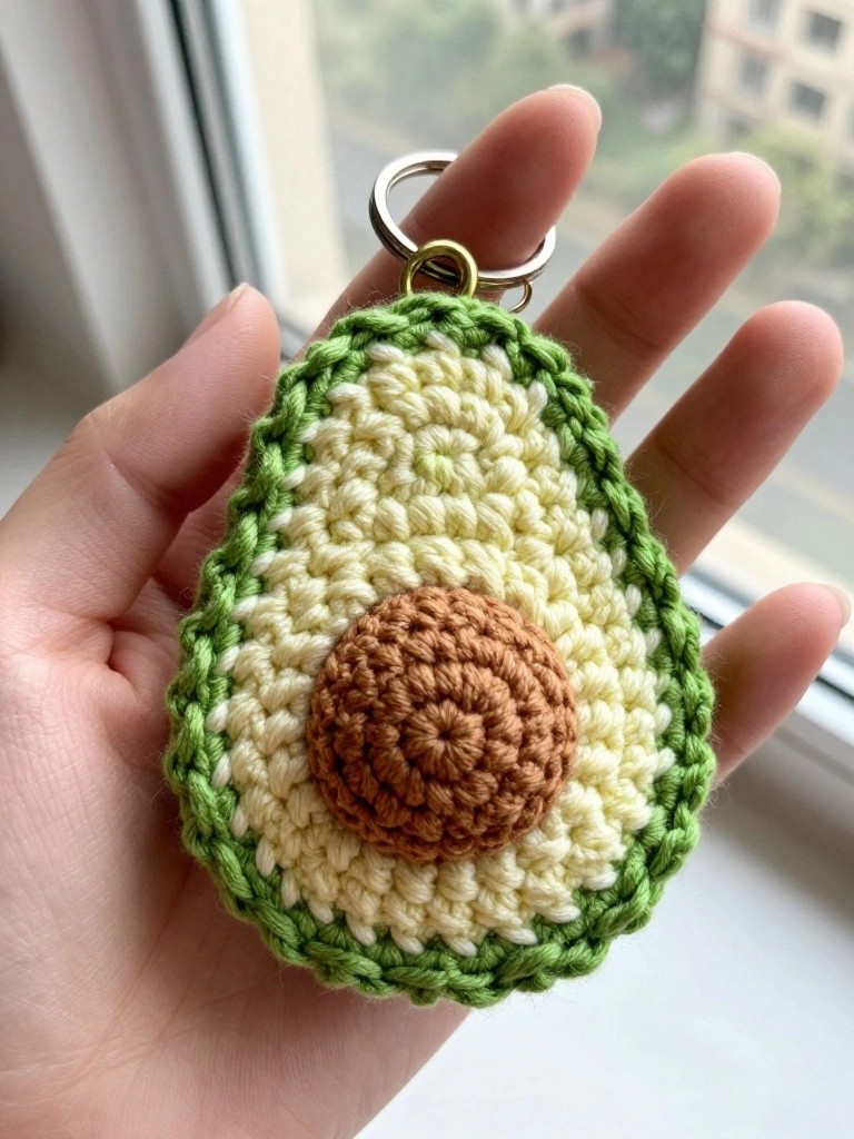 Avocado Keychain