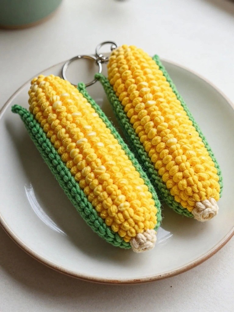 Corn Cob Keychains