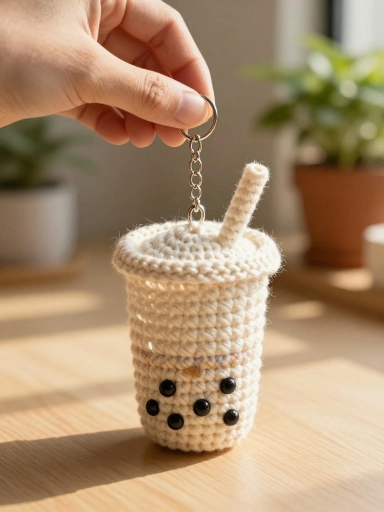 Mini Bubble Tea Keychain