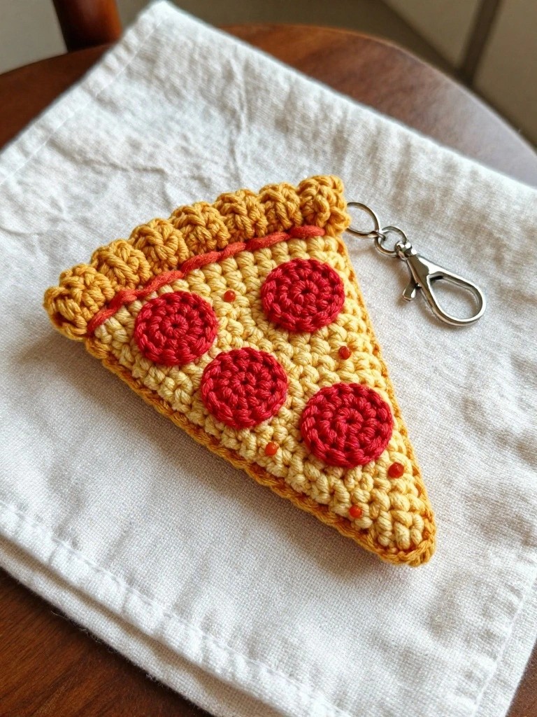 Pizza Slice Keychain