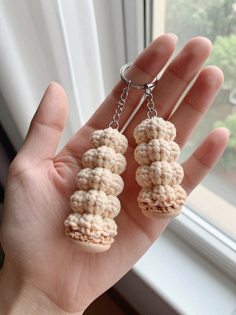 Stacked Macaron Keychains