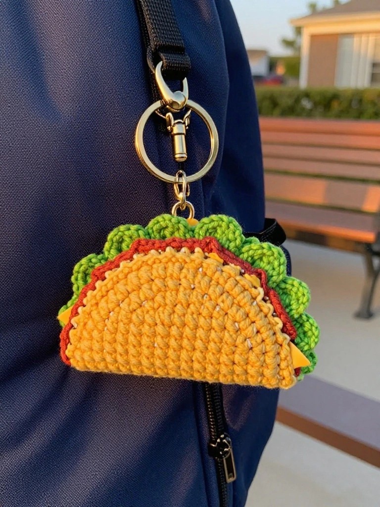 Taco Keychain