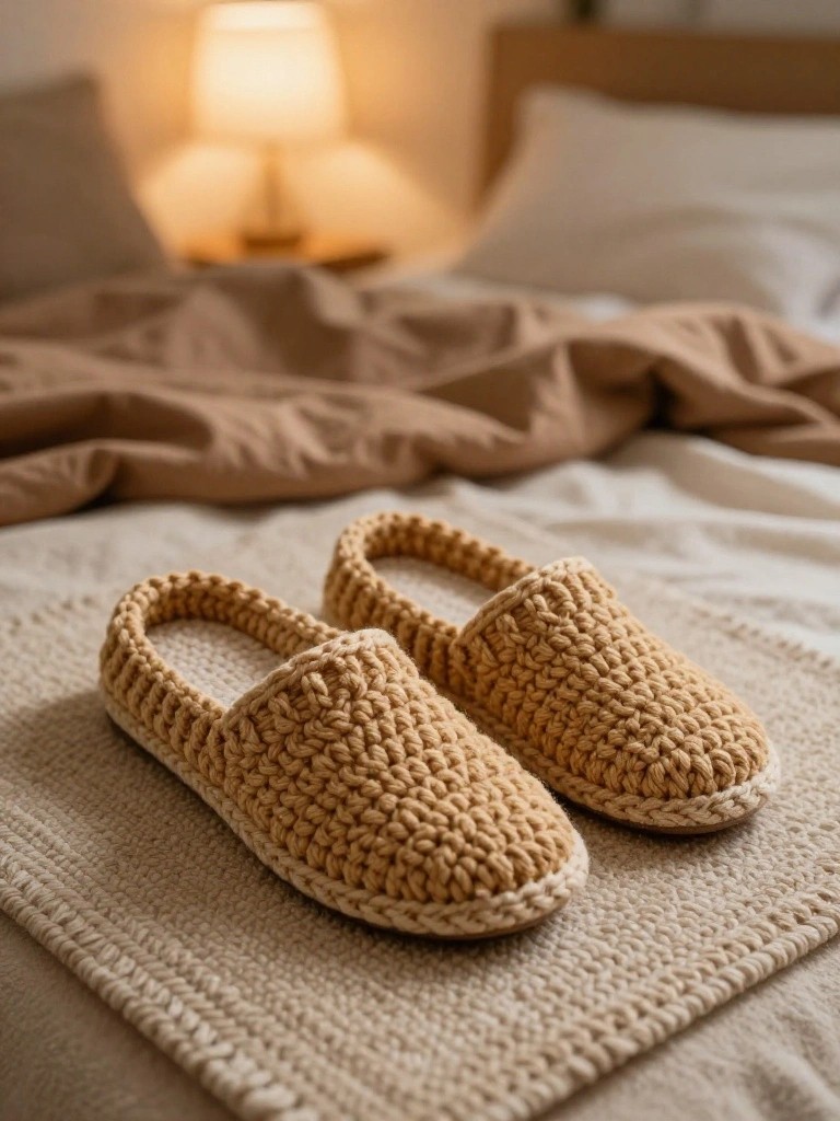 Crocheted Slippers for Quick Everyday Wear