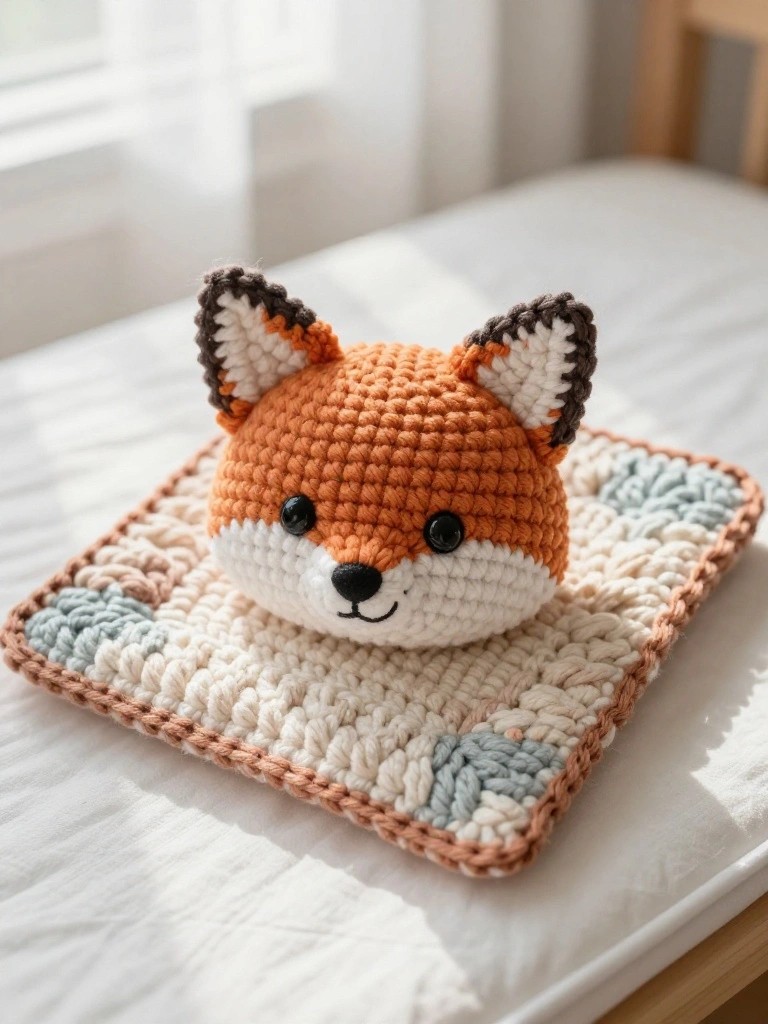 Fox Lovey on a Square Base